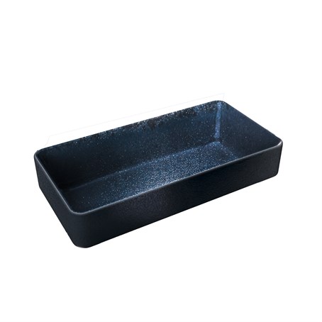 Nara  Bowl Deep Rectangular Black 18x9