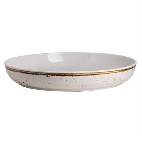 Craft White Buffet Medium Low Round Bowl 33cm Dia, 3.3Ltr 13 ", 112oz