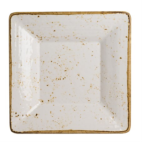 Craft White Buffet Square Pebble Bowl 25.4cm, 94.6cl 10 ", 32oz