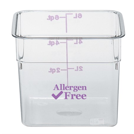 Cambro 5.7L Allergen Square Storage Container