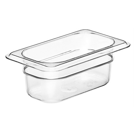 Cambro 65mm Deep 1/9 Clear Polycarbonate GN Pan