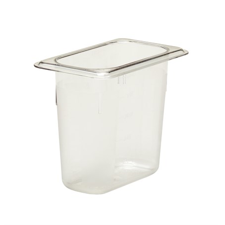 Cambro 150mm Deep 1/9 Clear Polycarbonate GN Pan