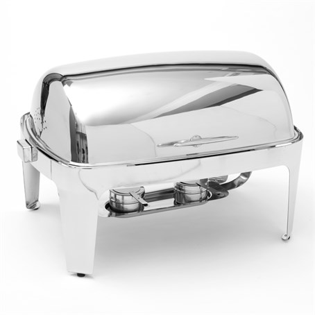 Chafer, Stainless Steel, Rectangular, 9 Qt.