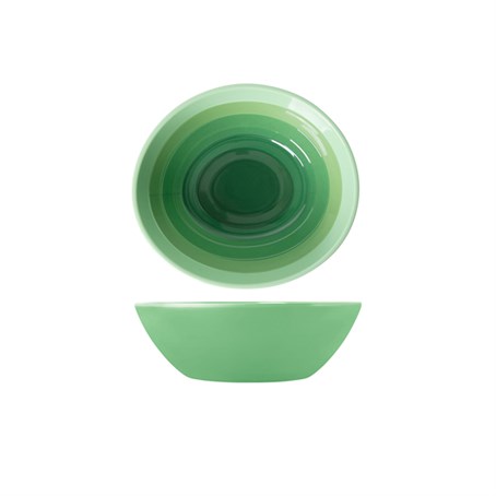 Shoots Green Atlantis Melamine Oval Bowl 23 x 20.5 x 7.5cm