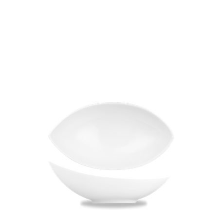 Alchemy Balance White  Tear Dish 9.25"