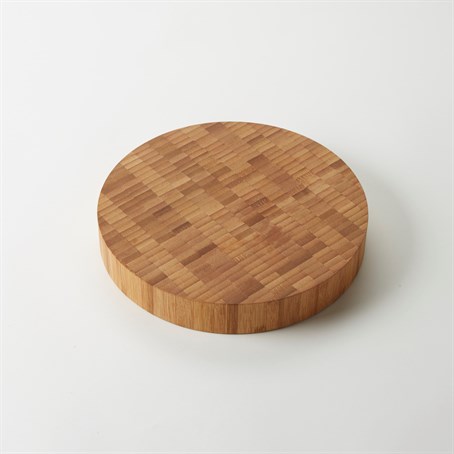 Serving Board, Bamboo, Round, 10" Diameter