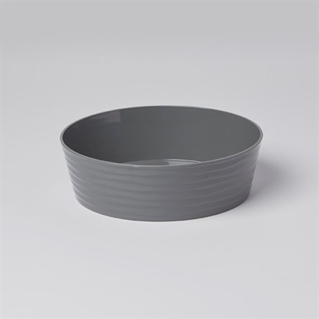 Box Base, Abs, Round, Gray, 10" Diameter