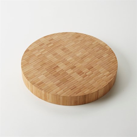 Serving Board, Bamboo, Round, 12" Diameter