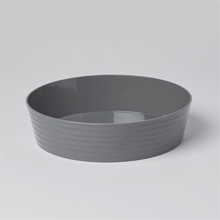 Box Base, Abs, Round, Gray, 12" Diameter