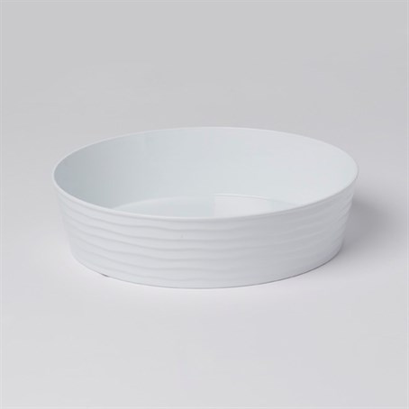 Box Base, Abs, Round, White, 12" Diameter