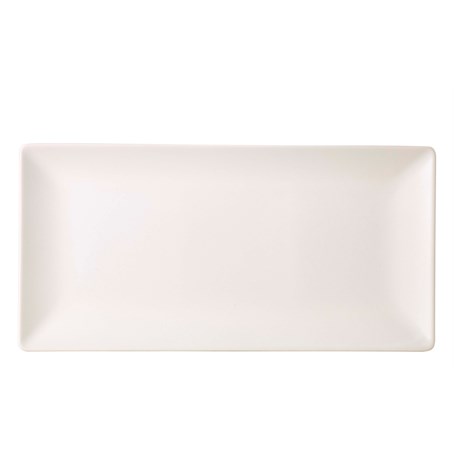 Luna Stoneware White Rectangular Plate 25 x 15cm/10 x 6"