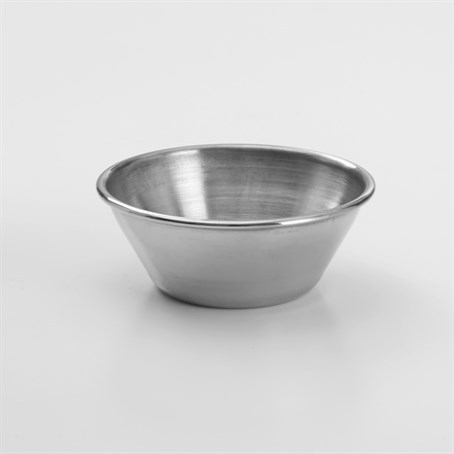 Sauce Cup, Stainless Steel, Round, 3.5 oz