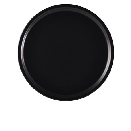 Luna Stoneware Black Pizza Plate 33cm/13"