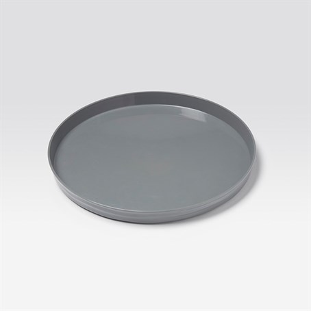 Box Lid, Abs, Round, Gray, 12-3/8" Diameter