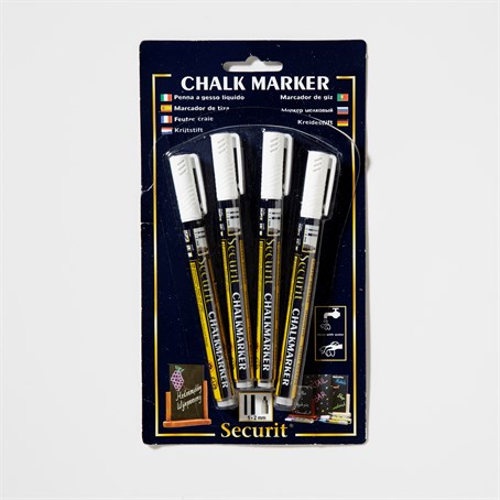 Mini Tip Markers, 4Pk, White