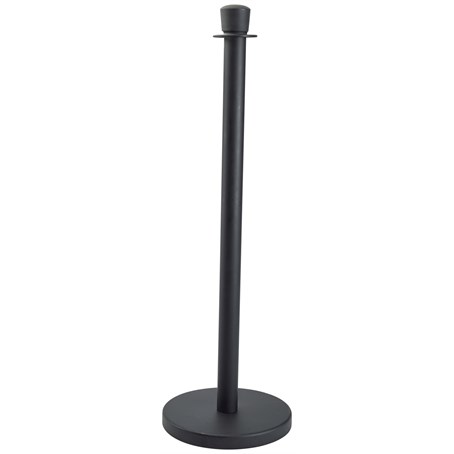 Genware Black Barrier Post