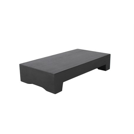 Black Lacquer Rectangular Riser