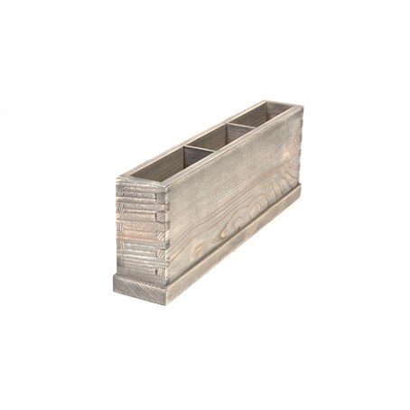 Driftwood Cutlery Box with 3 compartments