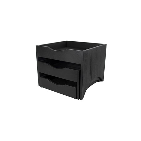 Black Lacquer 3 Tray Display Stand Mini