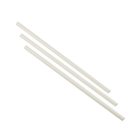 Paper Straws 8 Inch White