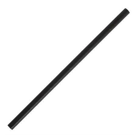 Paper Straws 5.5 Inch Black Sip