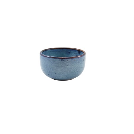 Terra Porcelain Aqua Blue Round Bowl 12.5cm