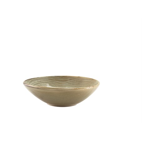 Terra Porcelain Grey Organic Bowl 22cm