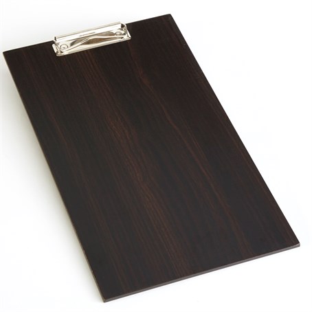 Menu Holder, Clipboard, Espresso, 15-1/2" H