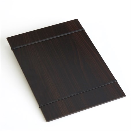 Menu Holder, Rubberband Board, Espresso, 12-1/2" H