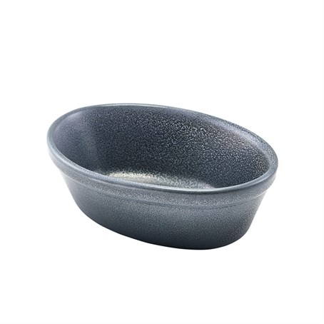 Forge Graphite Stoneware Oval Pie Dish 16cm