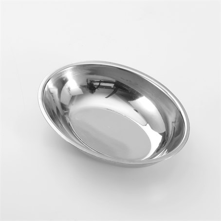 Sauce Cup, Stainless Steel, Oval, 2.5 oz