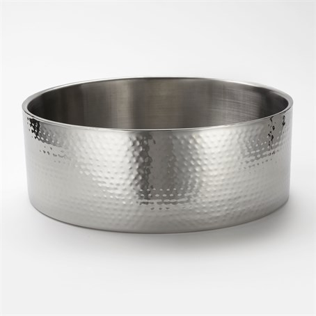 Bowl, Stainless Steel, Hammered, 512 oz