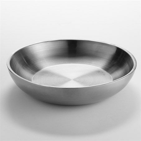 Seafood Tray, Stainless Steel, Double Wall, 10" Diameter