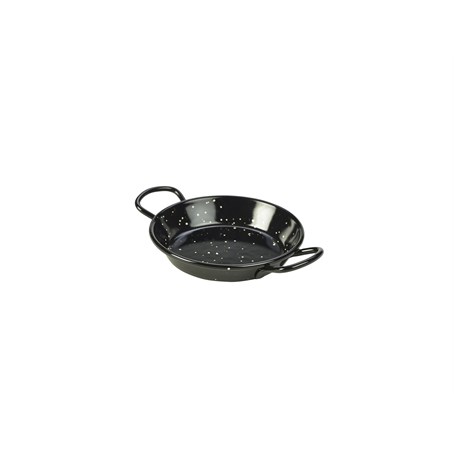 Black Enamel Miniature Paella Pan 10cm