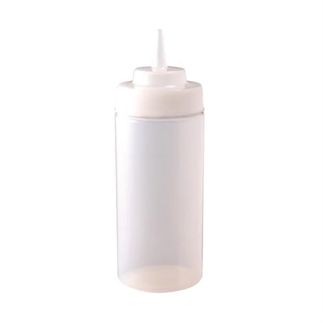 Squeeze Bottle Wide Neck 16oz Clear