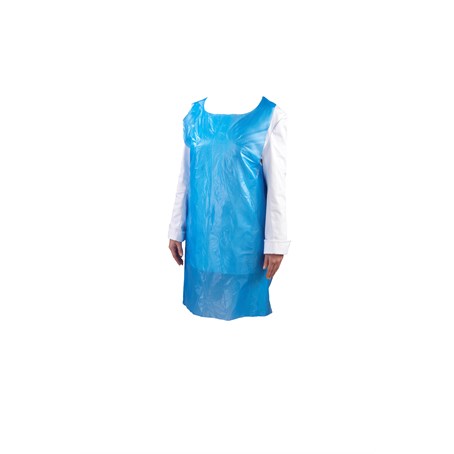 Blue Disposable Pe Apron (100 Pcs)