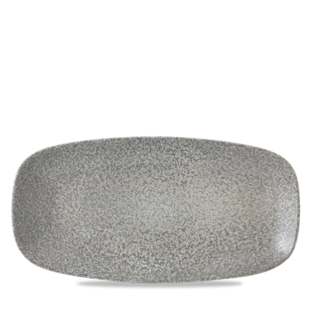 Evo Origins Grey  Chefs Oblong Plate 11 3/4x6"