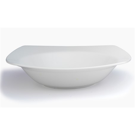 Glacier Rimmed Pasta Bowl / Square 25cm