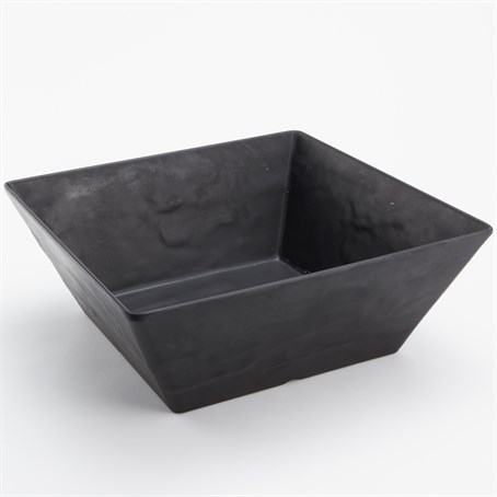 Melamine Bowl, Square, Faux Slate, 208 Oz.