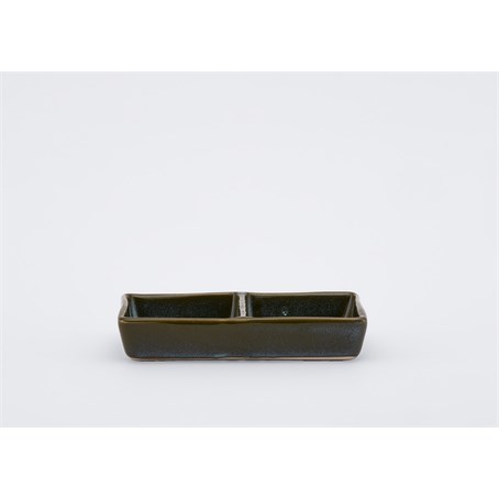 Double-Compartment Rectangular Salt Dish