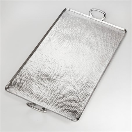 Griddle, Stainless Steel, Hammered, Large Rec.