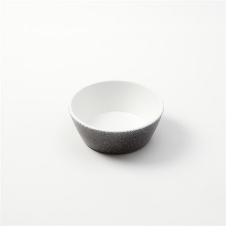 Bowl, Square, Melamine, White With Black Speckles, 9-1/2 Oz.