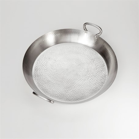 Griddle, Stainless Steel, Hammered, Paella Pan