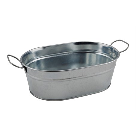 Galvanised Steel Serving Bucket 23 x 15 x 7cm