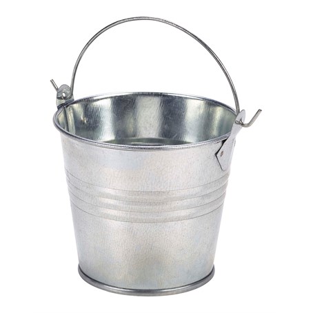 Galvanised Steel Serving Bucket 8.5cm Dia