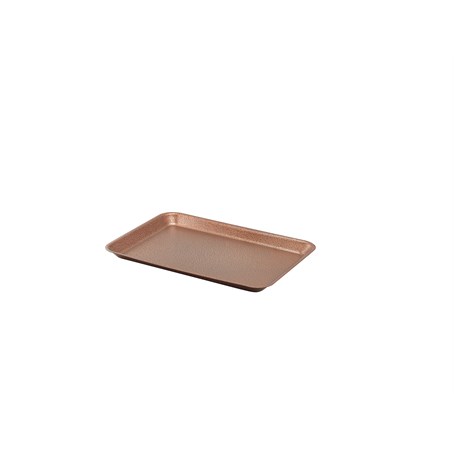 Galvanised Steel Tray 37x26.5x2cm Hammered Copper