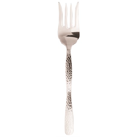 Stainless Steel, Hammered Cold Meat Fork, 11" L