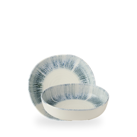 Lyra Blue Walled Bowl