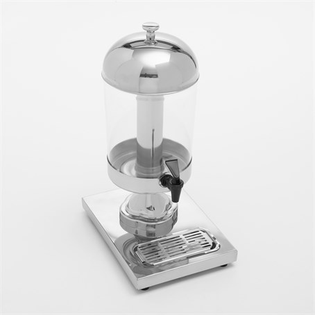 Juice Dispenser, Stainless Steel, 8-1/2 Qt.