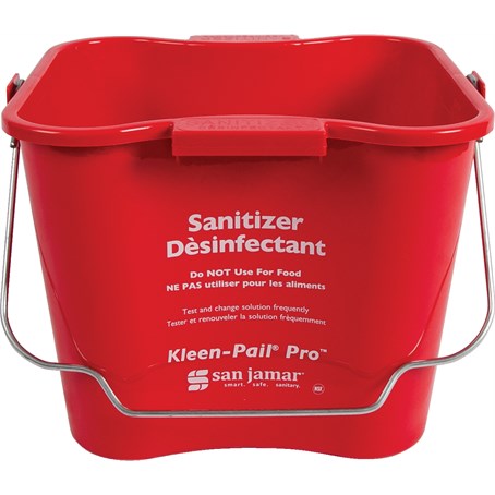 San Jamar 7.57L Red Kleen Pail Pro